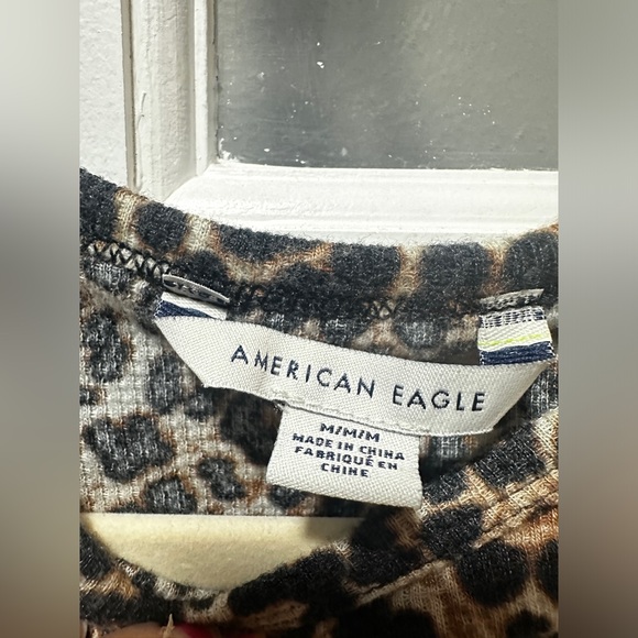 American Eagle Leopard Print T-Shirt Dress - Picture 5 of 6